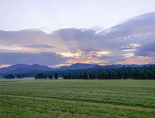 Adirondack Mountains: Sentinel Range from River Road (26 August 2018)