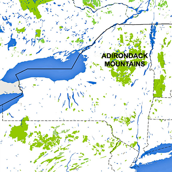 Forming the Adirondacks: The Adirondacks are a dome of mountains in northestern New York State. Forming the Adirondacks: The Adirondacks are a dome of mountains in northestern New York State.